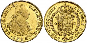 1793. Carlos IV. Sevilla. CN. 2 escudos. (Cal. 445). 6,76 g. MBC/MBC+.
