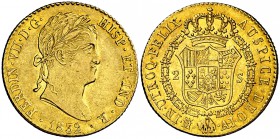 1832. Fernando VII. Madrid. AJ. 2 escudos. (Cal. 229). 6,73 g. Atractiva. MBC+/EBC-.