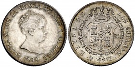 1849. Isabel II. Madrid. CL. 4 reales. (Cal. 296). 5,18 g. Insignificantes rayitas. Precioso color. EBC/EBC+.