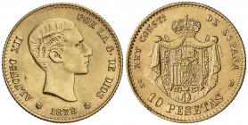1878*1962. Estado Español. DEM. 10 pesetas. (Cal. 10). 3,26 g. Ex Colección Laureano Figuerola 02/04/2008, nº 524. S/C.