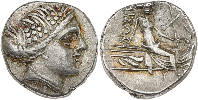 GRÈCE ANTIQUE - GREEK
Eubée, Histiée. Tétrobole ND (196-168 av. J.-C.).
S.2496 v...
