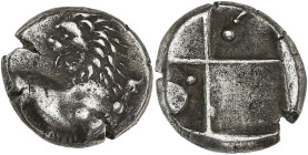 GRÈCE ANTIQUE - GREEK
Thrace, Chersonnèse de Thrace. Tétrobole ND (386-338 av. J.-C.).
SNG Delepierre 813-815 v. ; Argent - 2,04 g - 11,5 mm - 2 h
Le ...