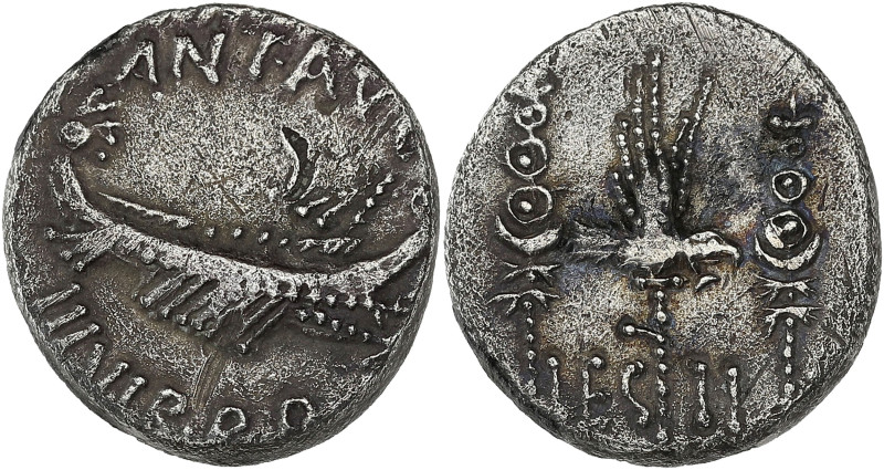 RÉPUBLIQUE ROMAINE - ROMAN REPUBLIC
Marc Antoine. Denier, pour la 2e légion ND (...
