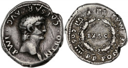 EMPIRE ROMAIN - ROMAN
Néron (54-68). Denier ND (60-61 après J.-C.), Rome.
RIC.22 - RSC.216 ; Argent - 3,61 g - 19 mm - 6 h
Pour le 4e consulat et 7e p...