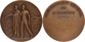 ALGÉRIE - ALGERIA
IIIe République (1870-1940). Médaille, Centenaire de l’Algérie, par G. Béguet 1930, Paris.
Esc.199 ; Bronze - 89,87 g - 61 mm - 12 h...