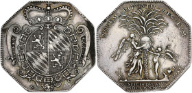 ALLEMAGNE - GERMANY
Palatinat-Deux-Ponts, Christian III (1715-1735). Jeton, investiture de Christian Ier comme duc de Palatinat-Deux-Ponts, par F. de ...