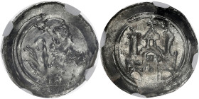 ALLEMAGNE - GERMANY
Strasbourg, Anonyme (1050-1250). Denier - Pfennig ND.
Rob.8963 ; Argent - 17 mm - 2 h
NGC MS 62 (2141696-025). 
D’avantage attribu...