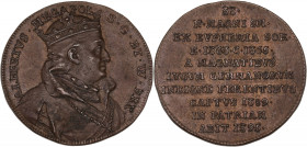 AUTRICHE - AUSTRIA
Albert III (1365-1395). Jeton, série des Empereurs d’Autriche (1395).
Bronze - 13,56 g - 32 mm - 12 h
Numéroté 33 de la série des E...
