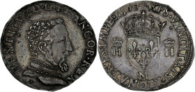 FRANCE / CAPÉTIENS - FRANCE / ROYAL
François II (1559-1560). Teston à la tête nue, 1er type 1560, M, Toulouse.
Dy.1031 - G.373D ; Argent - 9,4 g - 29 ...