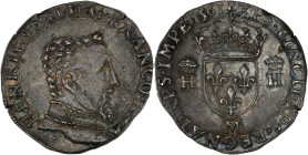 FRANCE / CAPÉTIENS - FRANCE / ROYAL
Charles IX (1560-1574). Teston à la tête nue, 1er type 1561, M, Toulouse.
Dy.1050 - G.373D ; Argent - 9,33 g - 29 ...