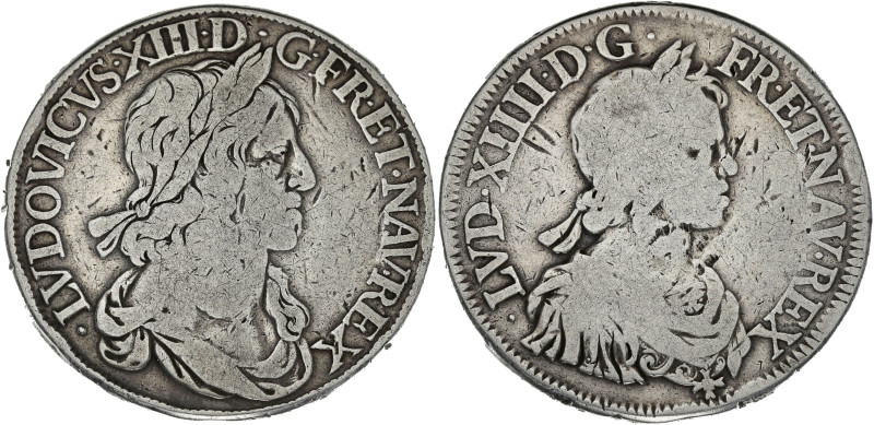 FRANCE / CAPÉTIENS - FRANCE / ROYAL
Louis XIV (1643-1715). Essai à la double eff...