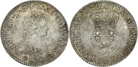 FRANCE / CAPÉTIENS - FRANCE / ROYAL
Louis XV (1715-1774). Écu dit Vertugadin 1716, S, Reims.
Dy.1651A - G.317 - Dav.1326 ; Argent - 30,54 g - 42 mm - ...