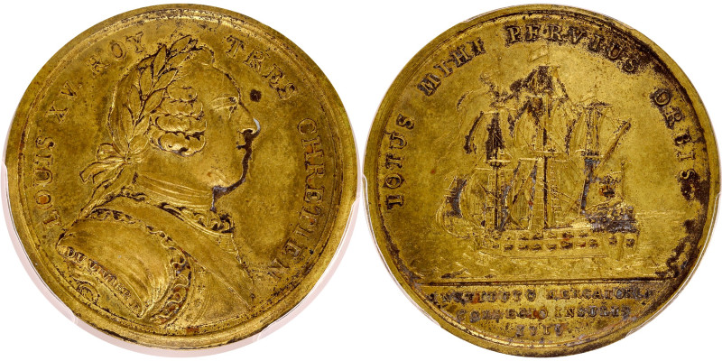 FRANCE / CAPÉTIENS - FRANCE / ROYAL
Louis XV (1715-1774). Médaille, création de ...