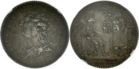 FRANCE / CAPÉTIENS - FRANCE / ROYAL
Louis XVI (1774-1792). Jeton, mariage du Dauphin Louis (XVI) avec la Dauphine Marie-Antoinette, par J.-P. Droz et ...