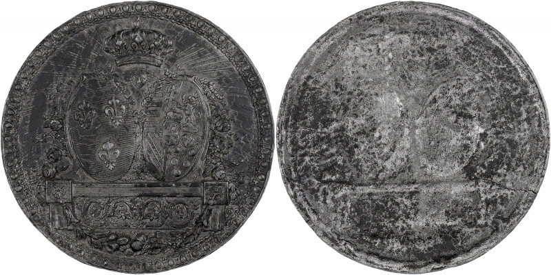FRANCE / CAPÉTIENS - FRANCE / ROYAL
Louis XVI (1774-1792). Épreuve uniface en ét...