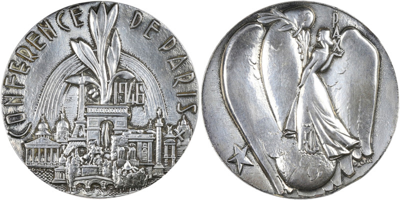 FRANCE
Gouvernement provisoire de la République française (1944-1946). Médaille ...