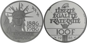 FRANCE
Ve République (1958 à nos jours). Épreuve de 100 francs Liberté en palladium 1986, Pessac.
G.901 ; Palladium - 31 mm - 6 h
C’est le second plus...