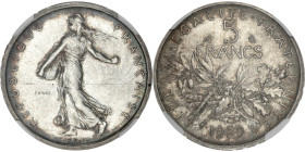 FRANCE
Ve République (1958 à nos jours). Essai de 5 francs Semeuse en argent 1959, Paris.
GEM.153,5 ; Argent - 12 g - 29 mm - 6 h
NGC MS 66 (6384521-0...