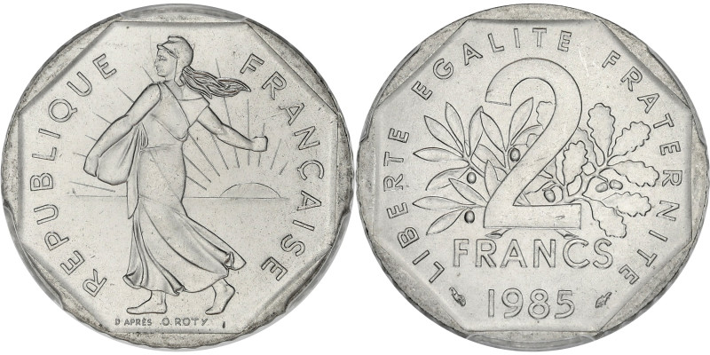 FRANCE
Ve République (1958 à nos jours). 2 francs Semeuse 1985.
G.547 - F.272 ; ...