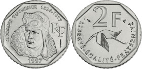 FRANCE
Ve République (1958 à nos jours). Essai de 2 francs Georges Guynemer 1997.
G.550 - F.275 ; Nickel - 7,5 g - 26,5 mm - 6 h
Sous capsule d’origin...