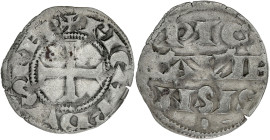 FRANCE / FÉODALES - FRANCE / FEUDAL
Poitiers (Comté de), Richard Ier Cœur-de-Lion (1169-1189). Denier ND.
Dy.924 v. ; Argent - 0,81 g - 18 mm - 4 h