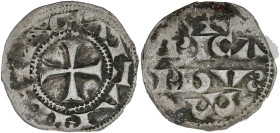 FRANCE / FÉODALES - FRANCE / FEUDAL
Aquitaine, Richard Ier Cœur-de-Lion (1169-1189). Obole ND.
Dy.1034 ; Argent - 0,47 g - 14 mm - 12 h
Rare dénominat...