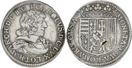 FRANCE / FÉODALES - FRANCE / FEUDAL
Lorraine (duché de), Charles IV (1625-1675). Teston 1638 (16[3]8), Remiremont.
Bd.1564 - Flon 26 p.708 ; Argent - ...