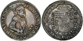 FRANCE / FÉODALES - FRANCE / FEUDAL
Alsace, Ferdinand archiduc (1564-1594). Thaler ND, Ensisheim.
Bd.1378 v. - EL.38 - Dav.8088 ; Argent - 28,44 g - 3...