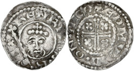 GRANDE-BRETAGNE - UNITED KINGDOM
Henri II (1154-1189). Denier “short cross”, monétaire Edmund ND (c.1185), Lincoln.
S.1343 ; Argent - 1,38 g - 21,5 mm...