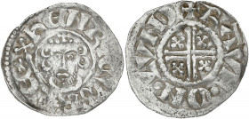 GRANDE-BRETAGNE - UNITED KINGDOM
Henri II (1154-1189). Denier “short cross”, monétaire Raul ND (c.1185), Londres.
S.1344 ; Argent - 1,4 g - 18 mm - 1 ...