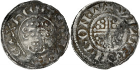 GRANDE-BRETAGNE - UNITED KINGDOM
Henri II (1154-1189). Denier “short cross”, monétaire Willelm ND (c.1185), Londres.
S.1345 ; Argent - 1,35 g - 18,5 m...