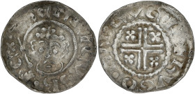 GRANDE-BRETAGNE - UNITED KINGDOM
Henri II (1154-1189). Denier “short cross”, monétaire Hugo ND (c.1185), Northampton.
S.1345 ; Argent - 1,42 g - 20,5 ...