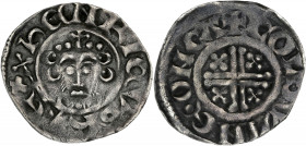 GRANDE-BRETAGNE - UNITED KINGDOM
Jean sans Terre (1199-1216). Denier “short cross”, monétaire Goldwine ND (c.1200), Canterbury.
S.1351 ; Argent - 1,4 ...