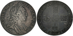 GRANDE-BRETAGNE - UNITED KINGDOM
Guillaume III (1694-1702). Couronne (crown) 1695 (OCTAVO), Londres.
S.3470 ; Argent - 38 mm - 6 h
PCGS AU58 (43495440...
