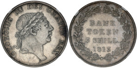 GRANDE-BRETAGNE - UNITED KINGDOM
Georges III (1760-1820). 3 shillings token, Banque d’Angleterre 1813, Londres.
S.3770 - Esc.421 - KM.Tn5 ; Argent - 3...