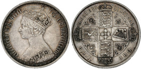 GRANDE-BRETAGNE - UNITED KINGDOM
Victoria (1837-1901). Florin 1873, Londres.
S.3893 ; Argent - 11,26 g - 30 mm - 6 h
D’usure régulière avec de faibles...