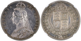 GRANDE-BRETAGNE - UNITED KINGDOM
Victoria (1837-1901). Demi-couronne (Half crown), jubilé de la Reine, Flan bruni (PROOF) 1887, Londres.
KM.764 - S.39...