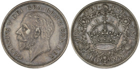 GRANDE-BRETAGNE - UNITED KINGDOM
Georges V (1910-1936). Couronne (crown) 1928, Londres.
S.4036 ; Argent - 28,32 g - 38,5 mm - 12 h
Seuls 9034 exemplai...