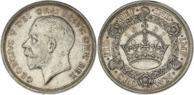 GRANDE-BRETAGNE - UNITED KINGDOM
Georges V (1910-1936). Couronne (crown) 1931, Londres.
S.4036 ; Argent - 28,14 g - 38,5 mm - 12 h
Seuls 4056 exemplai...