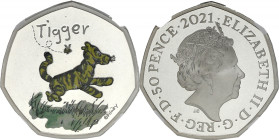 GRANDE-BRETAGNE - UNITED KINGDOM
Élisabeth II (1952-2022). 50 pence Tigger, colorisée 2021.
Argent - 28 mm - 12 h
NGC PF 69 ULTRA CAMEO (6295242-002)....