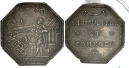 GUYANE - GUYANA
Louis XVI (1774-1792). Jeton de la Compagnie de la Guyan[n]e Française, agriculture et com[m]erce ND (après 1880), Paris.
Lec.8 = cet ...