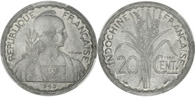 INDOCHINE - INDOCHINA
Gouvernement provisoire de la République française (1944-1946). Essai de 20 centimes 1945, Paris.
Lec.250 ; Aluminium - 27 mm - ...