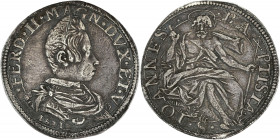 ITALIE - ITALY
Florence (Grand-duché de), Ferdinand II de Médicis (1621-1670). Teston 1621, Florence.
CNI 2/8 - RM 7 ; Argent - 8,50 g - 30 mm - 6 h
R...