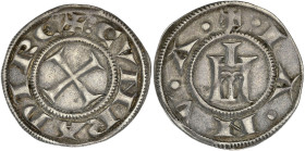 ITALIE - ITALY
Gênes, République (1139-1339). Gros de 6 denari ND.
MIR.12 ; Argent - 1,35 g - 20 mm - 12 h
TTB.