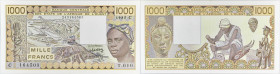 AFRIQUE DE L’OUEST (ÉTATS DE L’) - WEST AFRICAN STATES
1000 francs - lettre C (Burkina Faso) 1985.
P.307Cf.
Alphabet T.010 (lettre C : Burkina Faso) -...