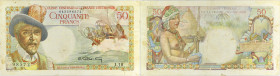 AFRIQUE ÉQUATORIALE FRANÇAISE - FRENCH EQUATORIAL AFRICA
50 francs type “Belain d’Esnambuc” ND (1946).
P.23.
Alphabet J.18 - numéro 98572, non épinglé...