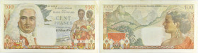 AFRIQUE ÉQUATORIALE FRANÇAISE - FRENCH EQUATORIAL AFRICA
100 francs type “La Bourdonnais” ND (1946).
P.24.
Alphbet M.31 - numéro 52264, non épinglé et...