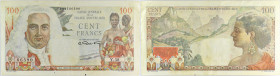 AFRIQUE ÉQUATORIALE FRANÇAISE - FRENCH EQUATORIAL AFRICA
100 francs type "La Bourdonnais" ND (1946).
P.24.
Alphabet Y.38 - numéro 66590, type recherch...
