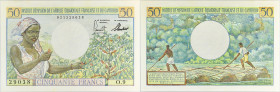 AFRIQUE ÉQUATORIALE FRANÇAISE - FRENCH EQUATORIAL AFRICA
50 francs Institut d’Émission de l’AEF et du Cameroun ND (1957).
P.31.
Alphabet O.9 - numéro ...