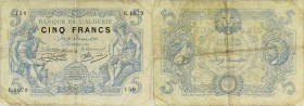 ALGÉRIE - ALGERIA
5 francs 23 décembre 1916.
P.71a.
Alphabet E.1079 - numéro 159.
Très joli. TB.